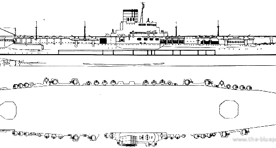 Авианосец IJN Shinano 1944 [Aircraft Carrier] - чертежи, габариты, рисунки